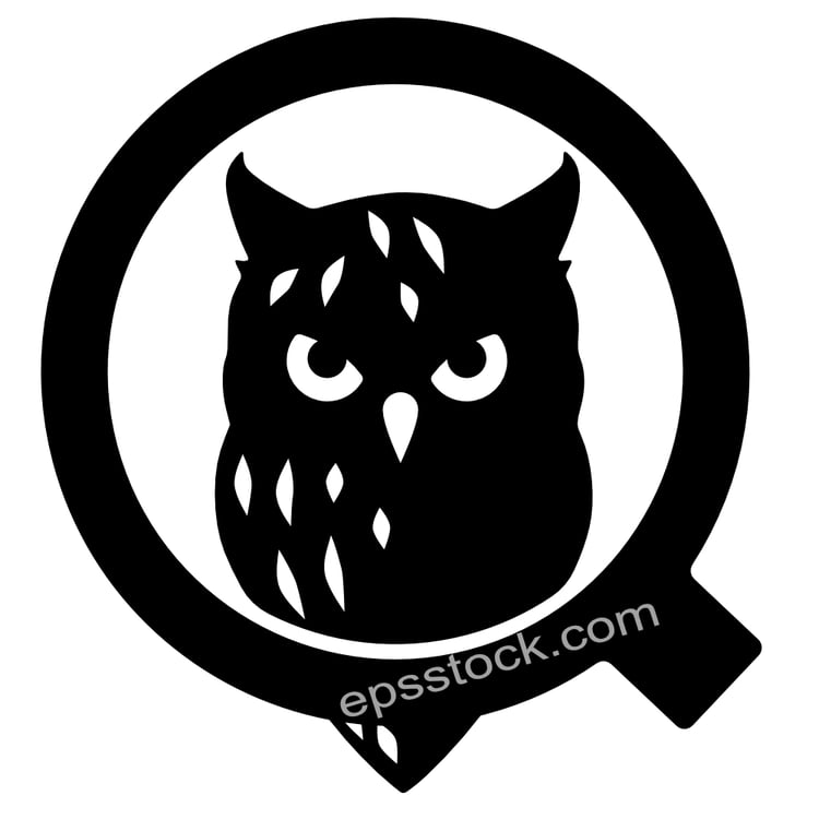 owl in magnifying glass