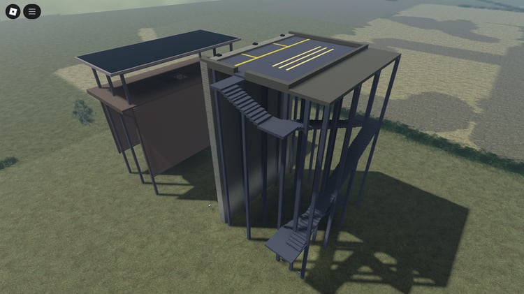 Roblox soldier climbing the obstacle stairs