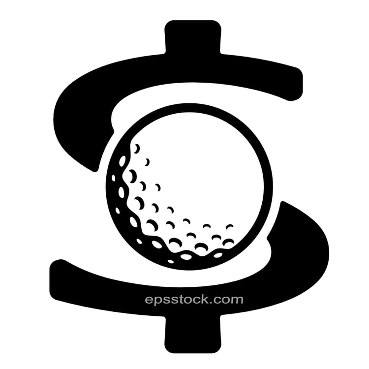 golf and finance symbol
