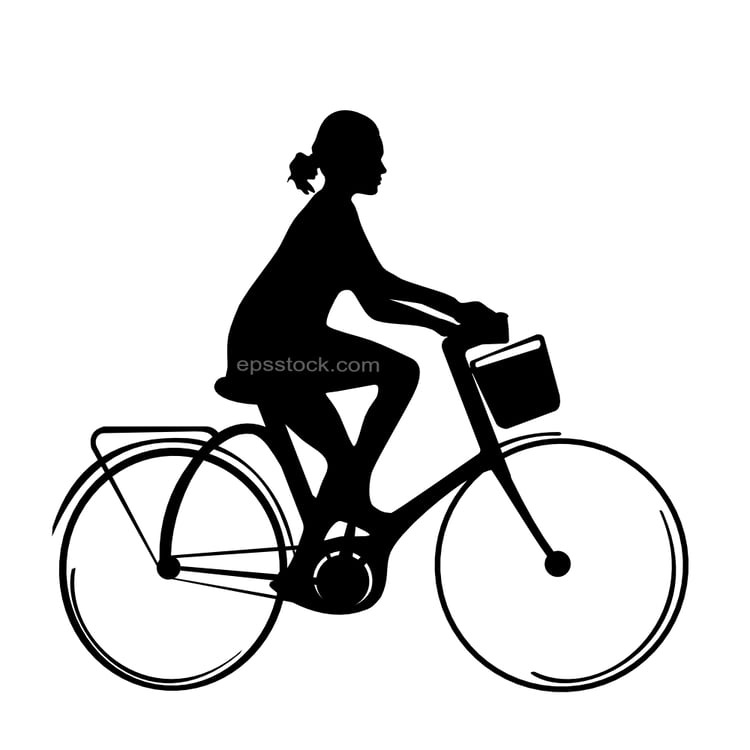woman on bicycle