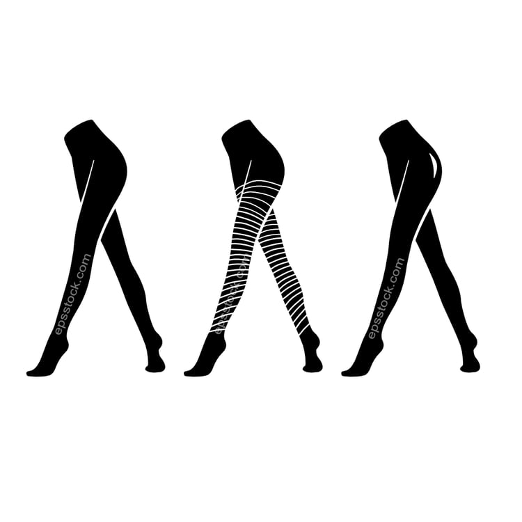 tights on legs