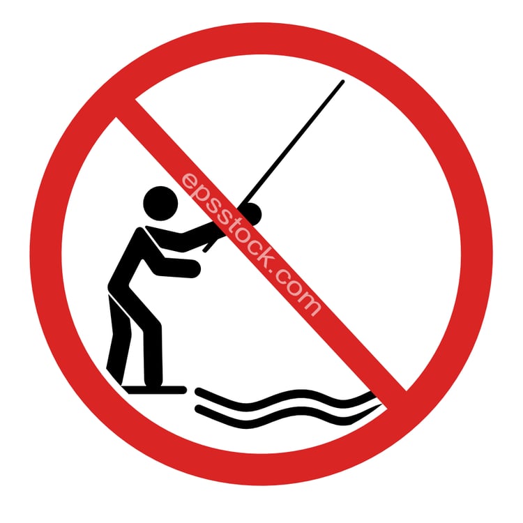 sign, no fishing
