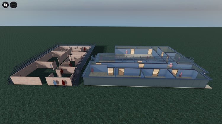 Exterior view of the first breaching training centre building