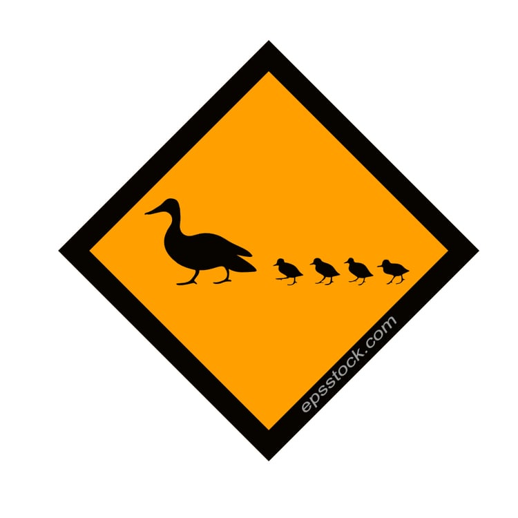 Duck Crossing Sign