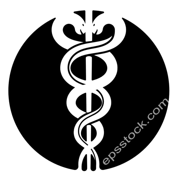 Caduceus medical emblem