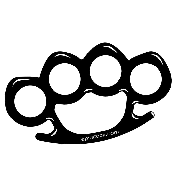 Brass knuckles emblem