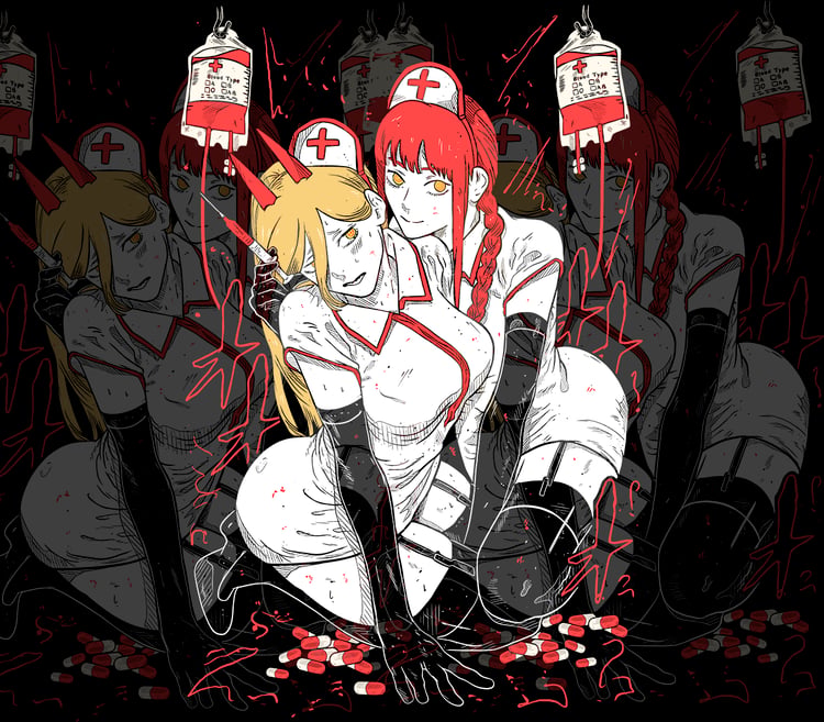 DESIGN ANIME CHAINSAW MAN Makima X Power