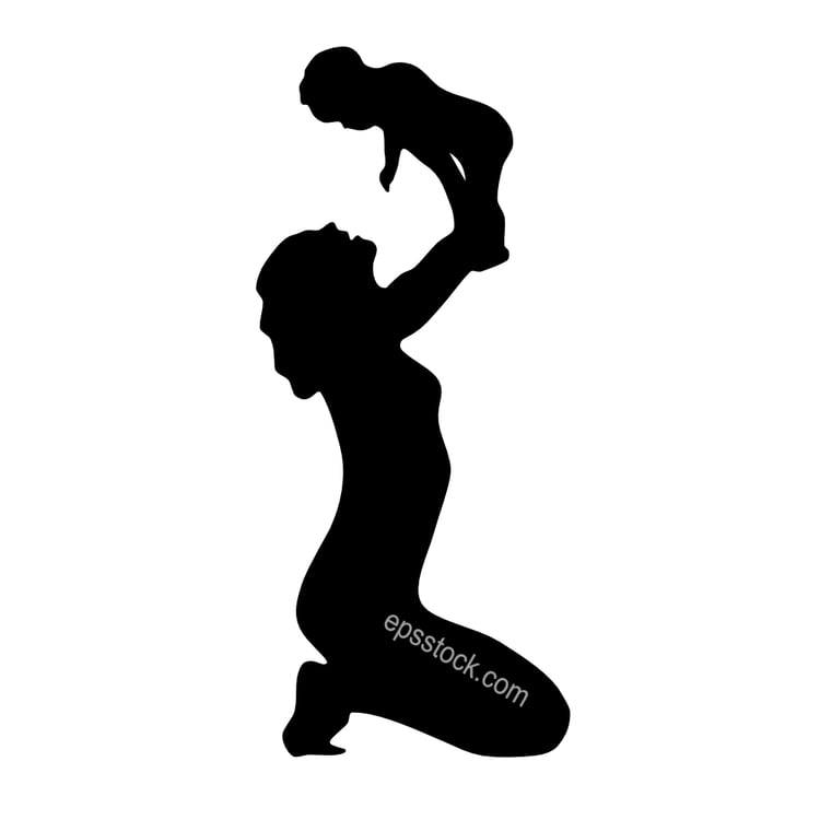 Mother Holding Baby symbol