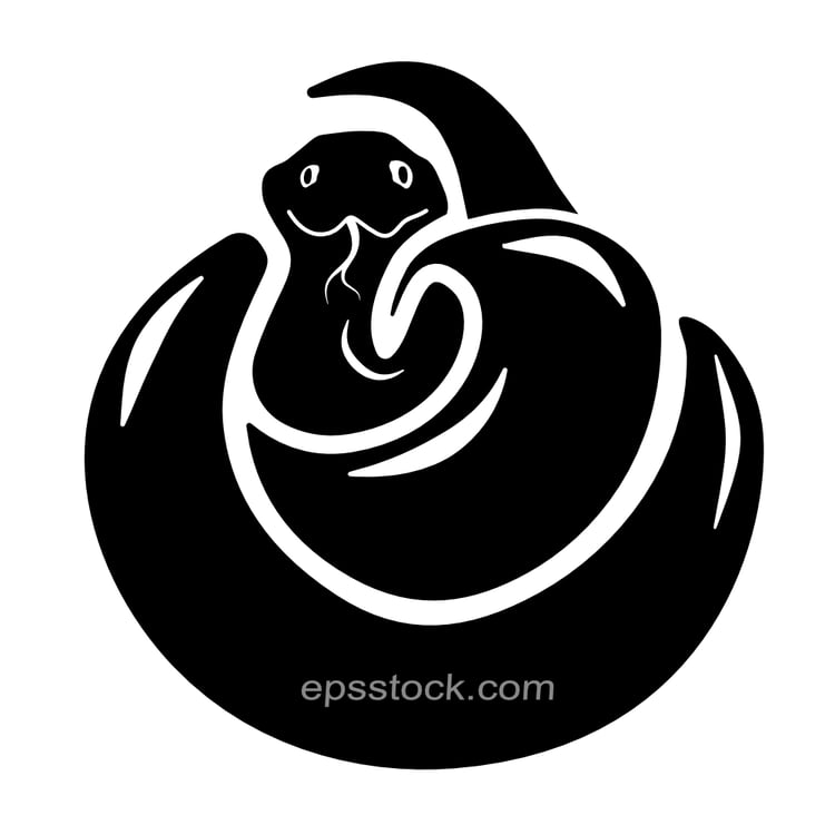 snake coiled into a ball