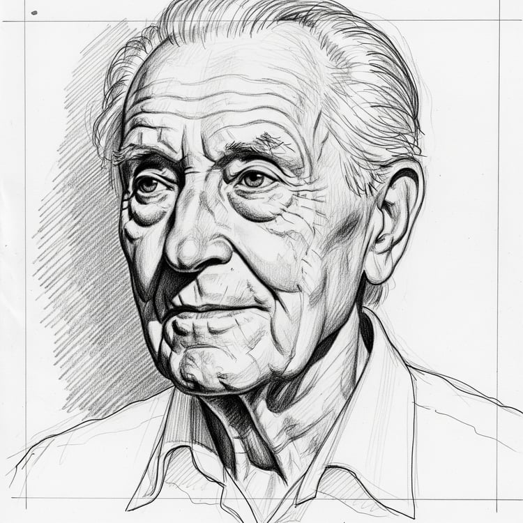 Half Portrait Pencil Sketch(Realistic)