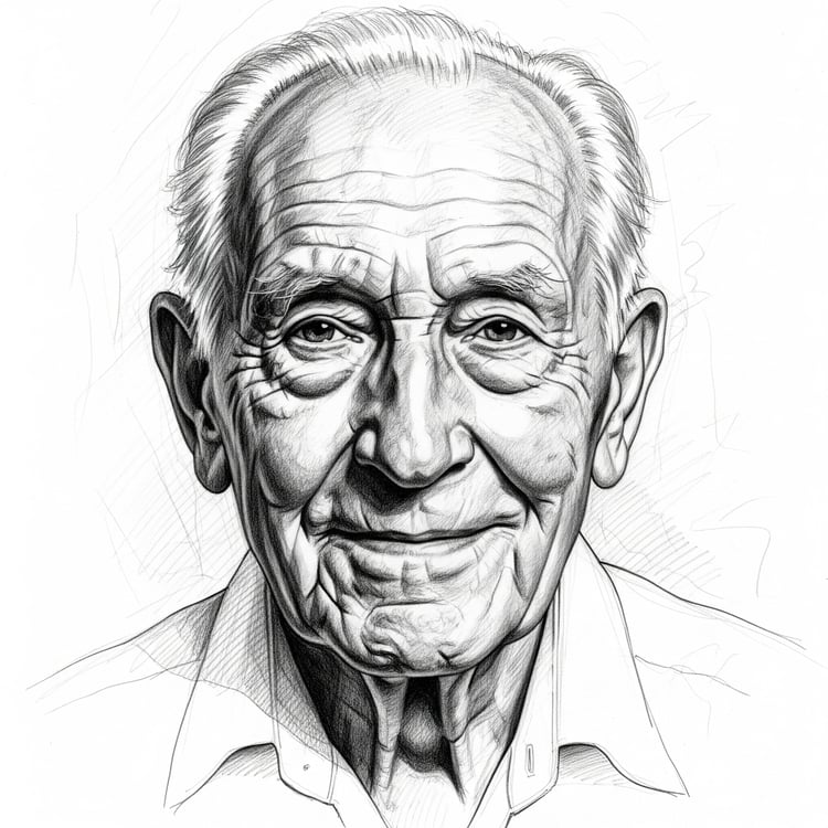 Half Portrait Pencil Sketch(Realistic)