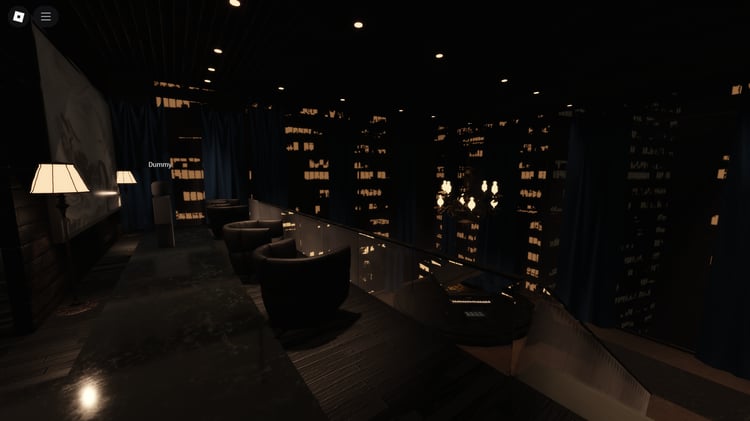 Fully detailed dining area with elegant furniture
