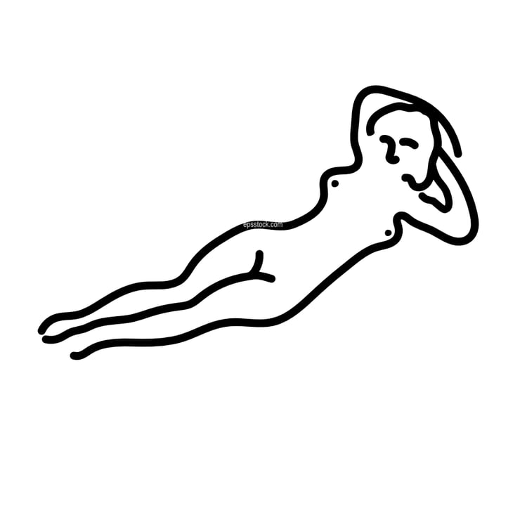 Nude female body