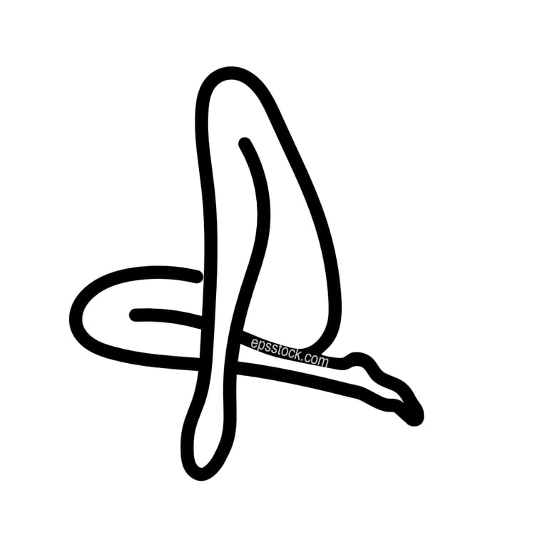 woman legs symbol