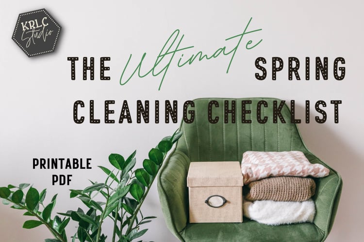 The Ultimate Spring Cleaning Checklist PDF - KRLC Studio Cover