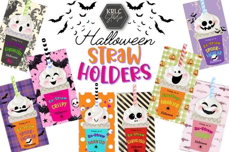 Halloween Straw Holders PDF - KRLC Studio Cover