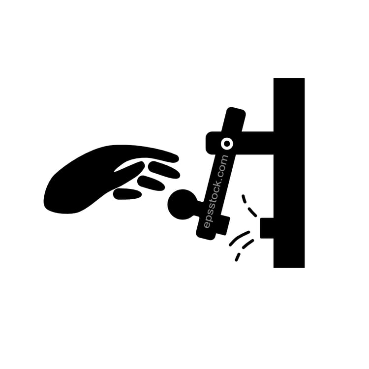 hand on door knocker