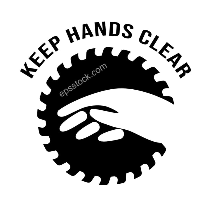 Keep Hands Clear Safety Sign
