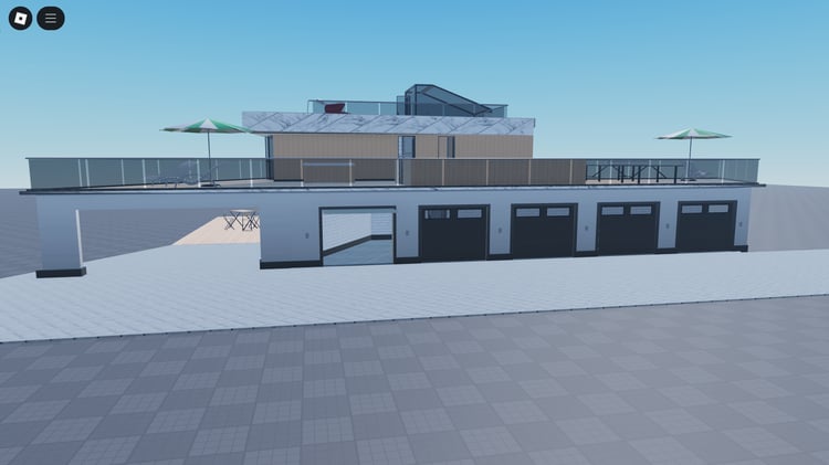 Interior living room fully furnished Roblox home