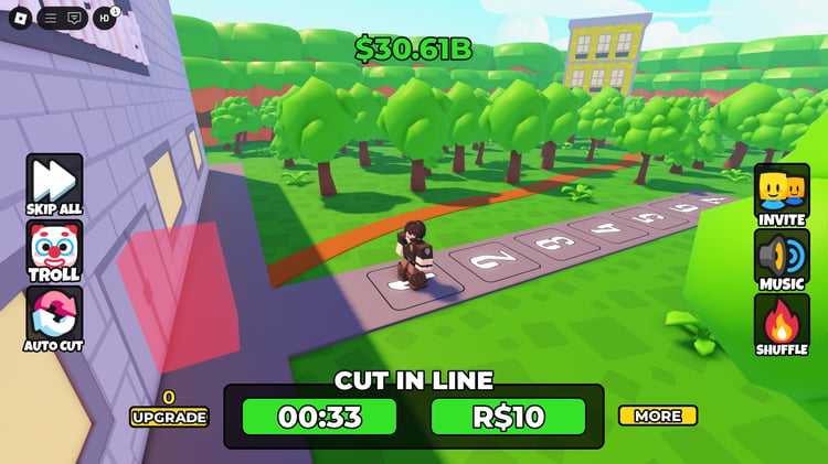 Roblox Line To Supermarket gameplay view