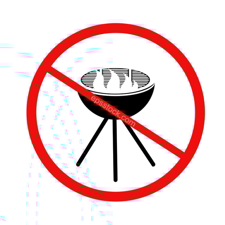 No Grill Sign