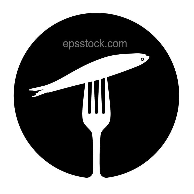 fish on fork