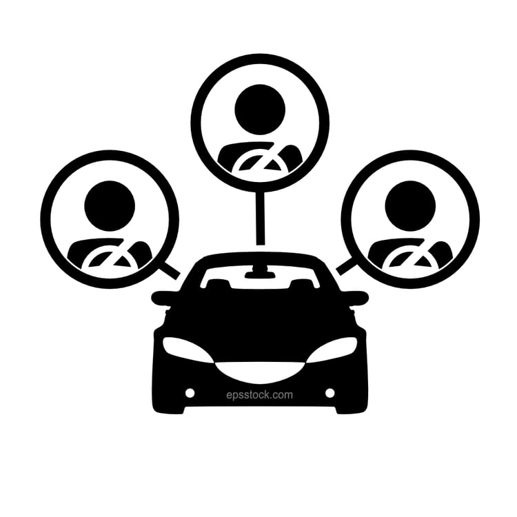 Carpool share emblem