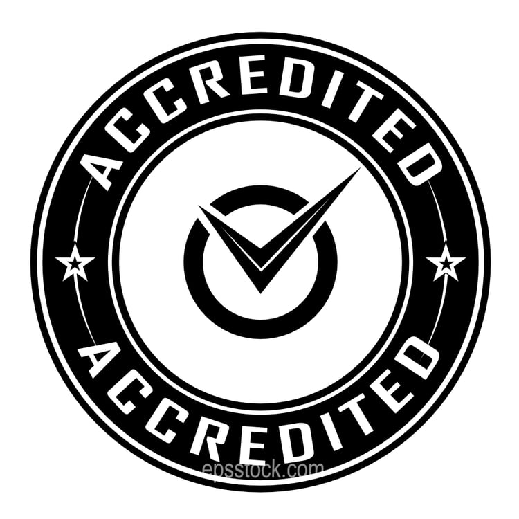Accredited, stamp