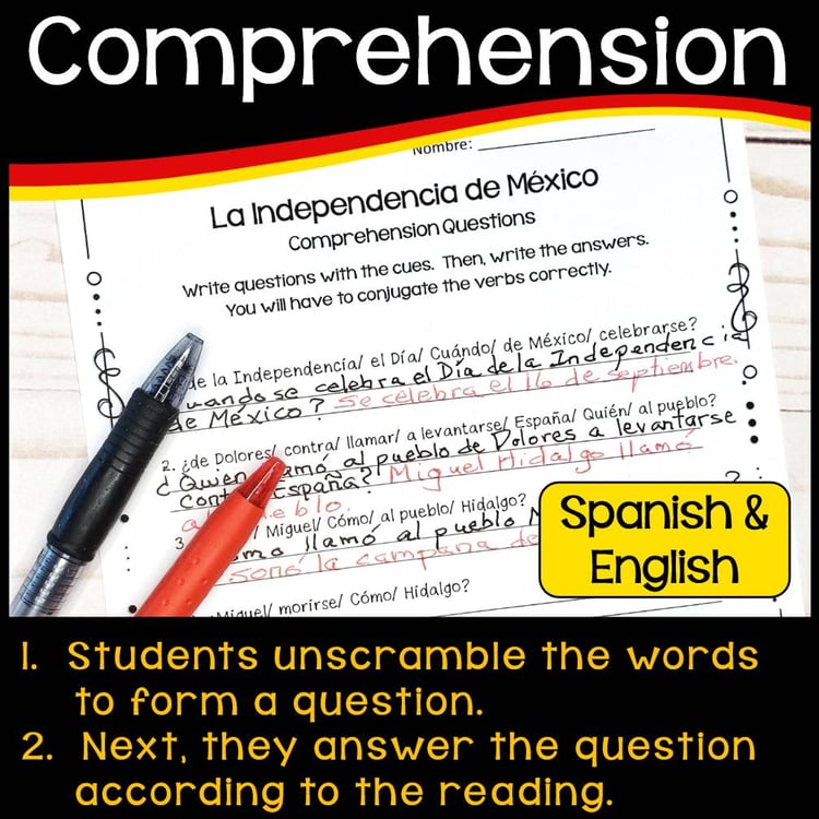 Mexican Independence Day - Hispanic Heritage Month Activities & Worksheets