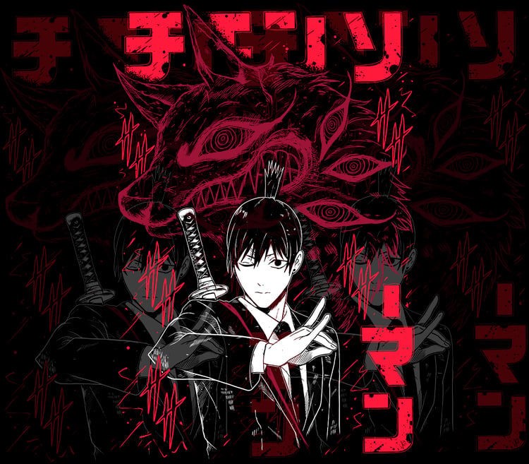 DESIGN ANIME CHAINSAW MAN Aki Kon