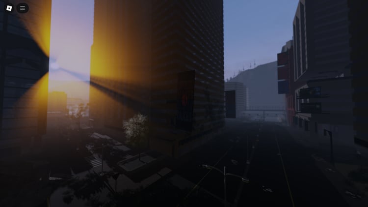 Eerie Roblox forest after nuclear disaster