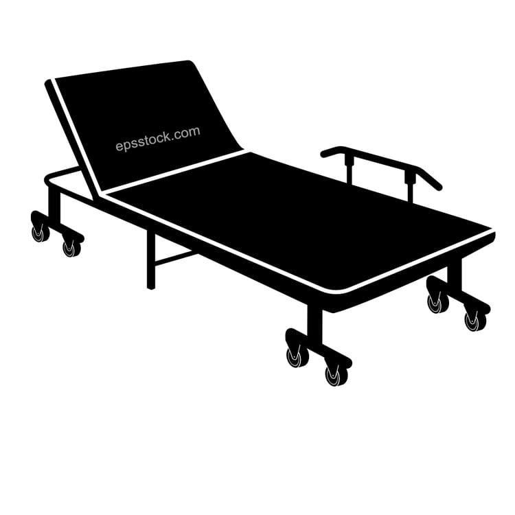 Portable Folding Guest Bed with Adjustable Backrest and Wheels