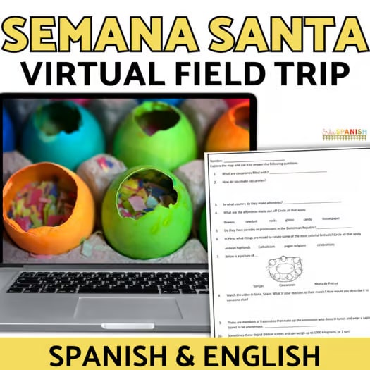 Actividades de Pascua Semana Santa Easter in Spanish Speaking Countries Lesson