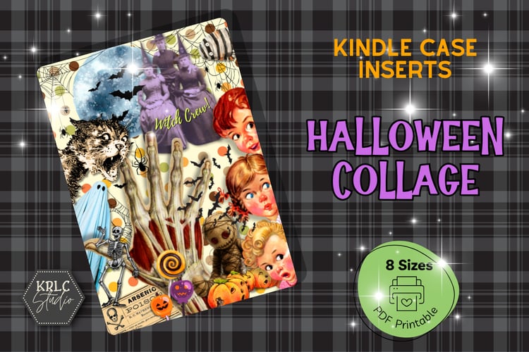 Halloween Collage - Kindle Case Inserts - KRLC Studio Cover