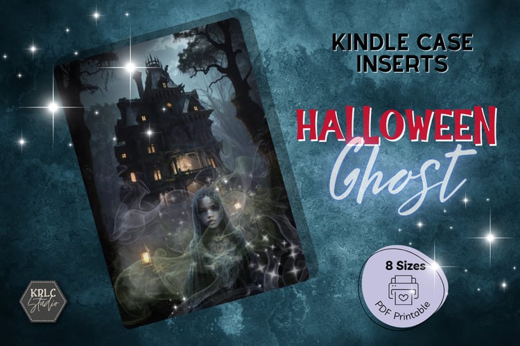 Halloween Ghost - Kindle Case Inserts - KRLC Studio Cover