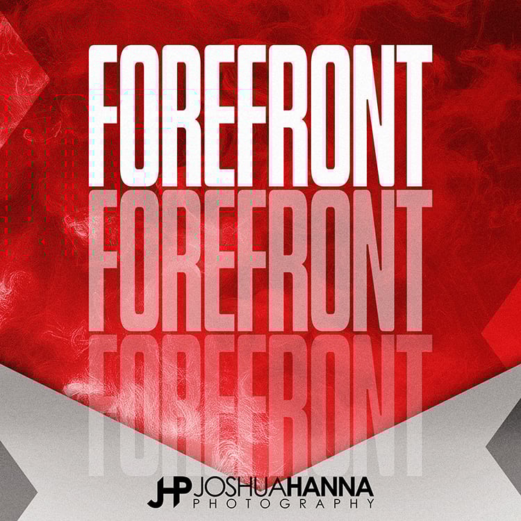 Forefront, Banner Design, Photoshop Template, Digital Background, Sports Graphics, High School, Teams, T&I, Volume Photography, Easy to Use, Modern, Edgy, Leagues