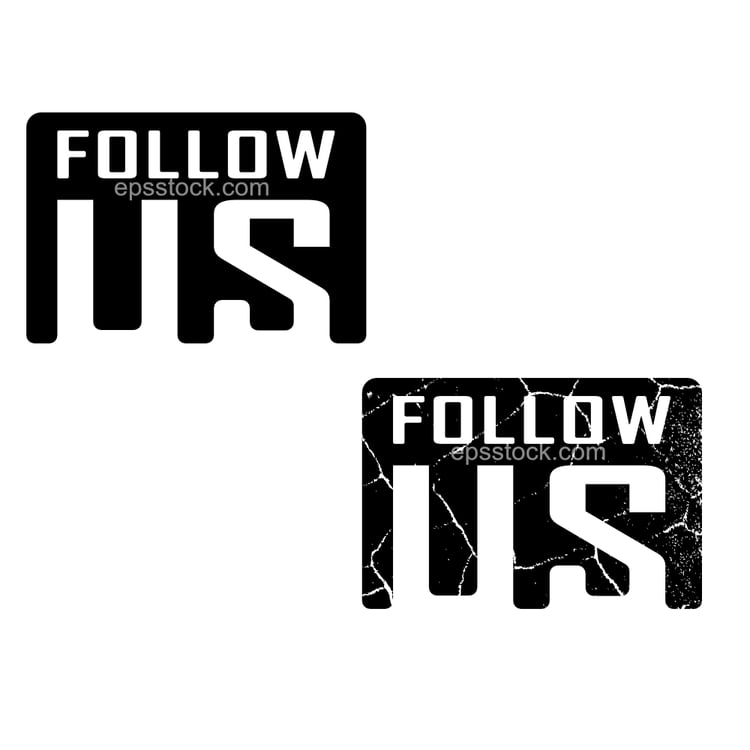 Follow us emblem