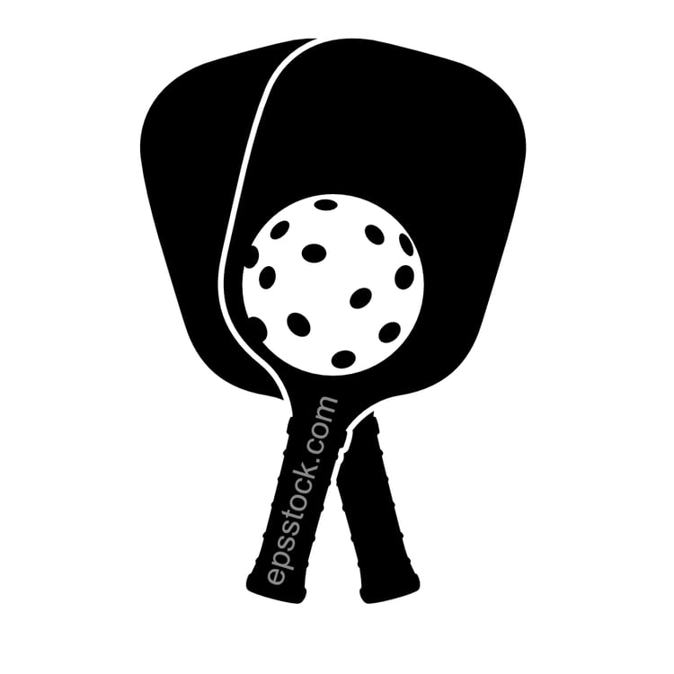 Pickleball Paddles and ball