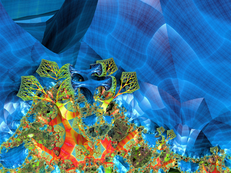 Software generated 3D fractal art