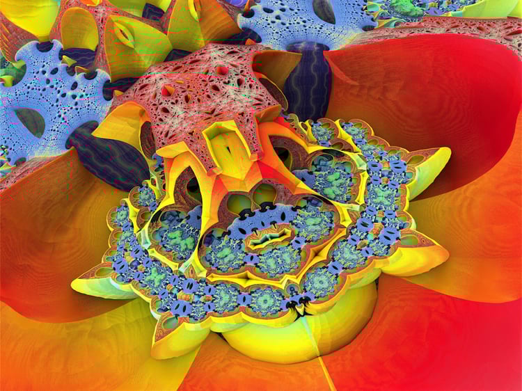 Mathematical Art, Software Generated 3D Fractal Art
