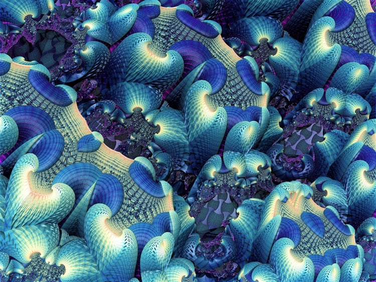 Abstract Digital Art, Software Generated 3D Fractal Art