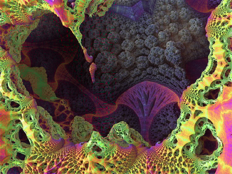 Abstract Digital Art, Software Generated 3D Fractal Art