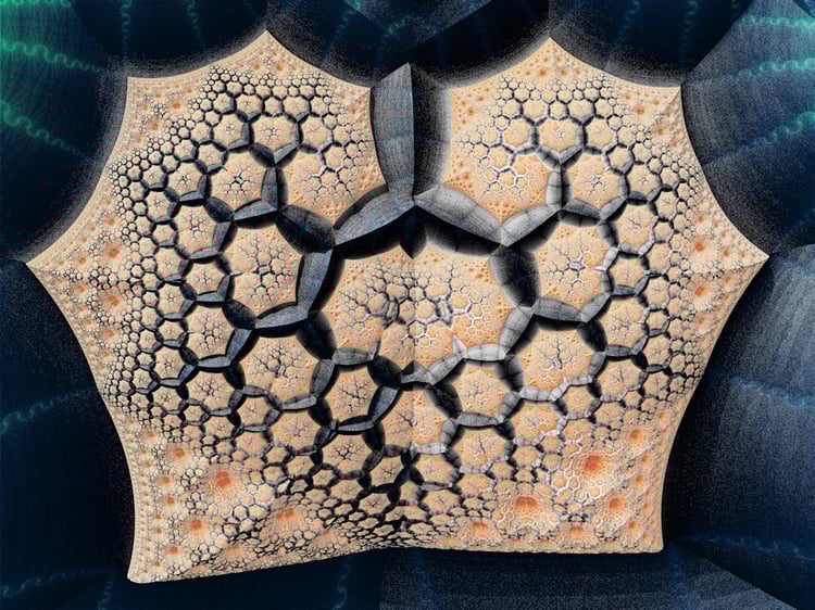 Abstract Digital Art, Software Generated 3D Fractal Art