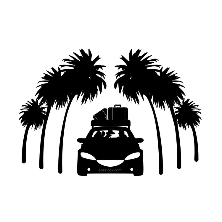 Family travel on car