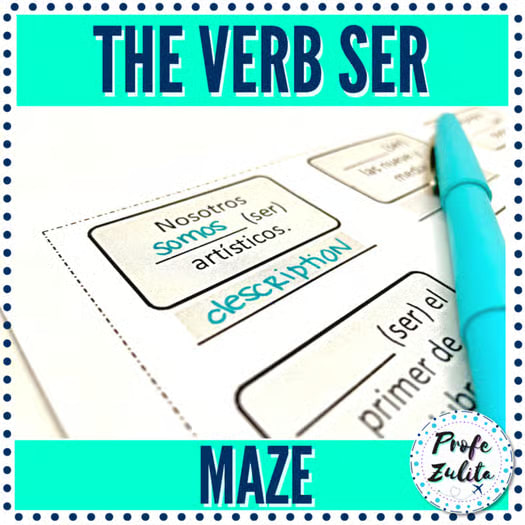 Maze | Practice conjugating the verb Ser | PDF