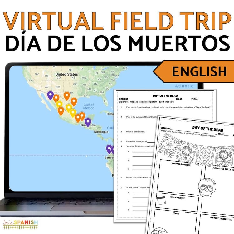 El Día de los Muertos Spanish Day of the Dead Webquest Activities Lesson Plan
