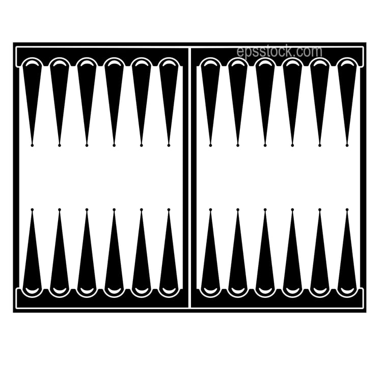 Backgammon board