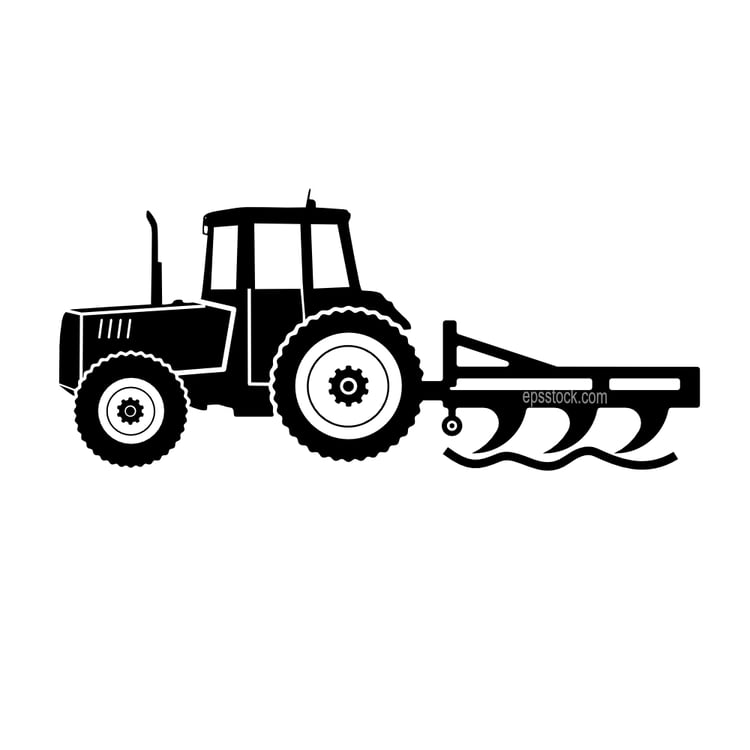 tractor plowing land