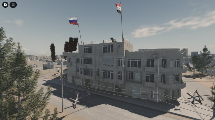 Street view of Roblox Idlib Syria city environment
