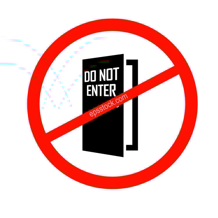 do not enter